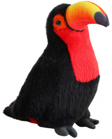 Jucărie de Pluș Toucan Roșu, 30 cm – Mascotă Moale și Îmbrățișabilă [3]