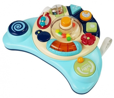 Jucărie Interactivă pentru Bebe – Panou Muzical cu Animale, Albastru [2]