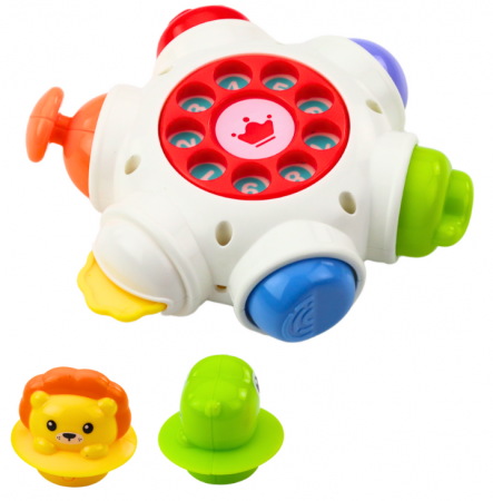 Jucărie interactivă pentru copii mici UFO cu leu și crocodil [2]