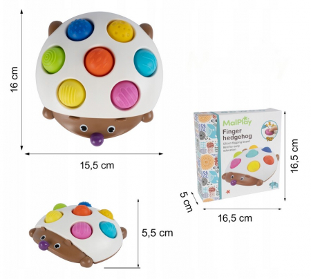 Jucărie senzorială antistres – Arici colorat Pop It [1]