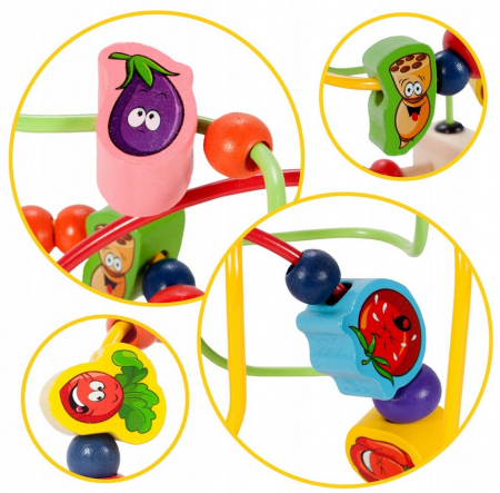 Labirint din lemn cu abac – Joc educativ pentru copii [4]