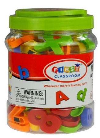 Litere și Cifre Magnetice într-un Borcan – Alfabet cu 78 de Elemente [1]