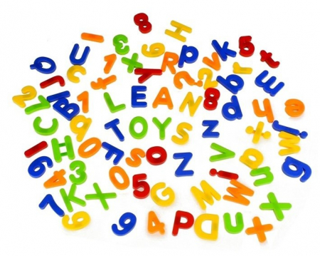 Litere și Cifre Magnetice într-un Borcan – Alfabet cu 78 de Elemente [2]