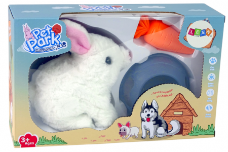 Mascotă Interactivă Iepuraș Alb cu Bol de Morcovi [4]