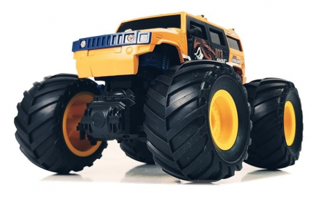 Mașină cu roți uriașe Bigfoot, telecomandă 2.4G, scară 1:18, galbenă [1]