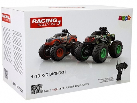 Mașină cu roți uriașe Bigfoot, telecomandă 2.4G, scară 1:18, galbenă [6]