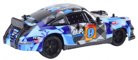 Mașină cu Telecomandă RC 1:18 Roți de Cauciuc Drift Albastru [2]