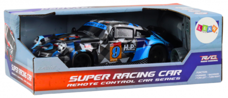 Mașină cu Telecomandă RC 1:18 Roți de Cauciuc Drift Albastru [4]