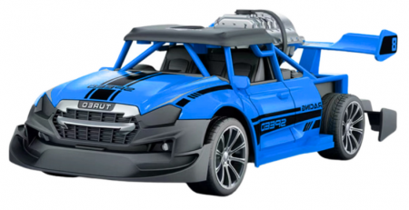 Mașină cu telecomandă RC 1:20, albastră, cu lumini și efect de fum [2]