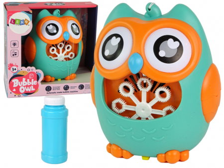 Jucarii de exterior - Mașină de Bule de Săpun Bufniță cu Sunet, Culoare Mentă