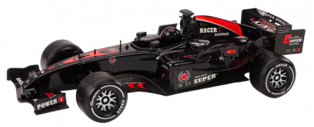 Mașină de Curse Sportivă F1, Scara 1:14, Neagră, cu Sunete [2]