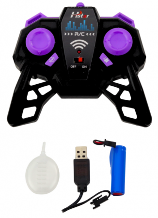 Mașină de poliție off-road RC, telecomandată, neagră, scară 1:16 [3]