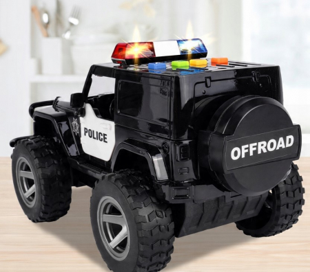 Mașină de poliție pentru copii – cu sunete, lumini și mecanism de propulsie [7]