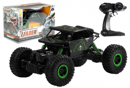 Jucarii cu telecomanda - Mașină Monster Truck cu Telecomandă – Jeep 1:18 Verde