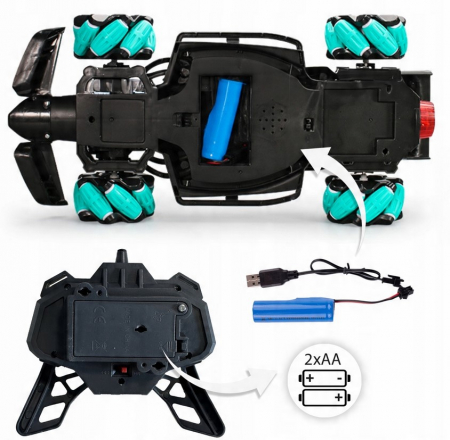 Mașină RC Controlată prin Gesturi – Drift, Sunete și Lumină [6]