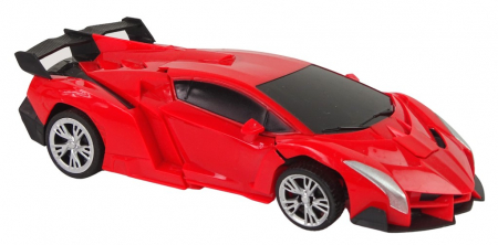 Mașină Robot 2în1 cu Telecomandă – Roșie [2]