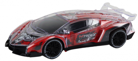 Mașină Sport RC cu Telecomandă, Scară 1:16, Lumină Roșie [1]