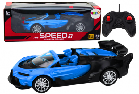 Jucarii cu telecomanda - Mașină sport telecomandată RC 1:18 Albastră