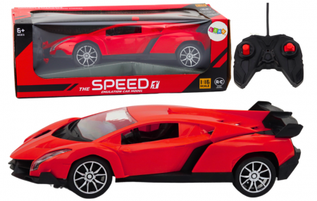 Jucarii cu telecomanda - Mașină sport telecomandată roșie 1:16 RC