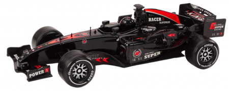 Mașină Sportivă de Curse F1, Scara 1:10, Neagră, cu Sunete [1]