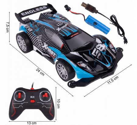 Mașină Stunt RC 1:16 – 4 Canale cu Lumină [2]