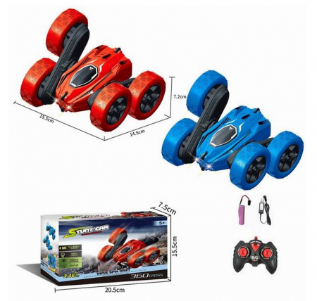 Jucarii - Mașină Twister 360° – Acrobat Radiocomandat cu LED