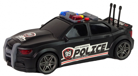 Mașinuță de Poliție Neagră cu Lumini și Sunete [1]