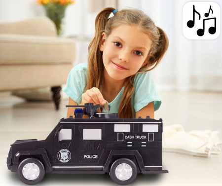 Mașinuță Seif – Pușculiță cu parolă și amprentă, pentru bancnote și monede [3]