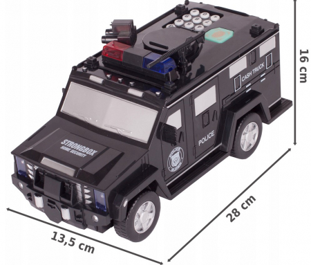 Mașinuță Seif – Pușculiță cu parolă și amprentă, pentru bancnote și monede [1]