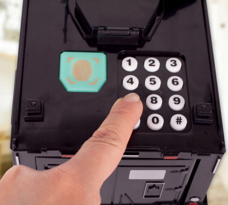 Mașinuță Seif – Pușculiță cu parolă și amprentă, pentru bancnote și monede [6]