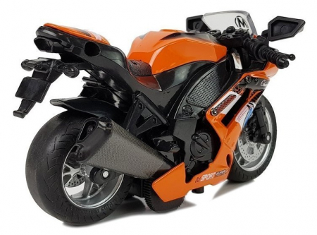 Motocicletă Sport cu Sunete 1:14 Portocaliu [2]