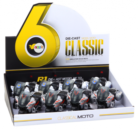 Motocicletă Sport de Poliție cu Mecanism Fricțiune, Scara 1:10 [3]