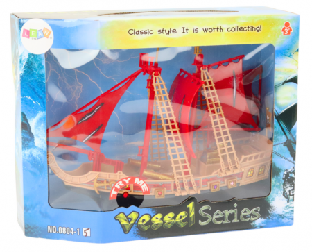 Navă Pirat cu Lumini, Sunete și Roți, Neagră [3]