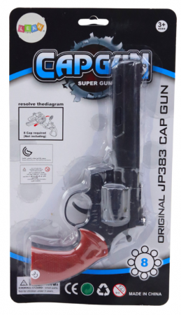 Pălărie revolver cu efect de sunet de foc, neagră [3]