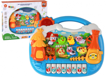 Jucarii educationale - Panoul educațional Pianinko – Tema satului englezesc – Animale