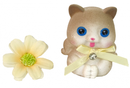 Păpușă bebeluș Emily cu păr lung, pisicuță și floare [2]