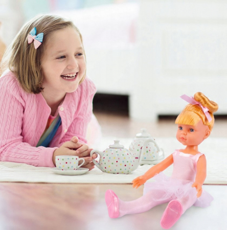 Păpușă Balerină „Darlene” – Blondă, 34 cm – Set cu Perie și Colier [4]