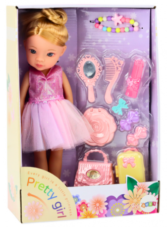 Păpușă Balerină Roz cu Accesorii – Set Rochie și Accesorii de Balet [4]