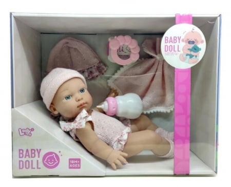 Papusi si accesorii fetite - Păpușă bebeluș cu accesorii – set complet pentru joacă