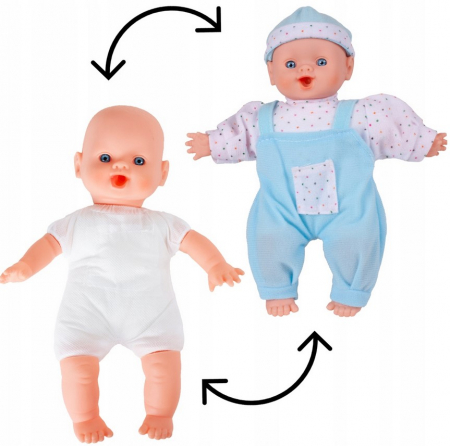 Păpușă bebeluș cu suzetă – 1 buc., modele și culori variate [4]