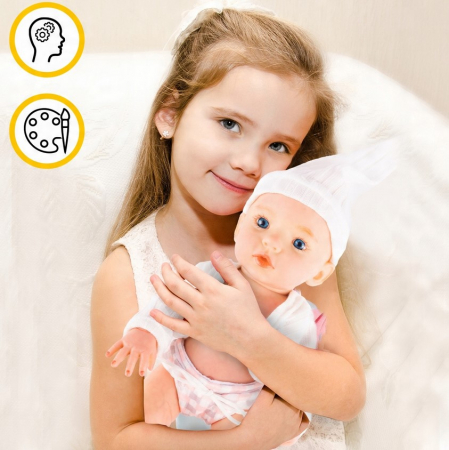 Păpușă Bebeluș Realistă 12''– Ca un Copil Adevărat – Rezistentă la Apă / Pentru Baie [8]