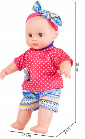 Păpușă cu bentiță cu fundiță și suzetă. [1]