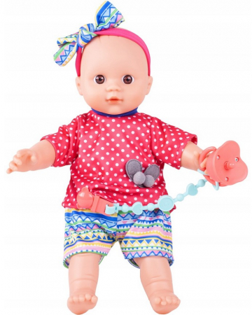 Păpușă cu bentiță cu fundiță și suzetă. [6]