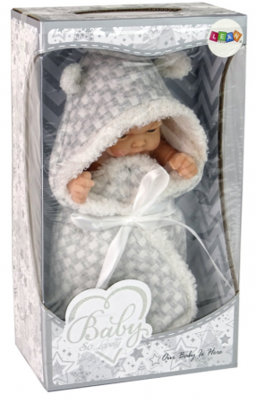 Păpușă Drăgălașă pentru Bebeluși – Cu Cardigan Gri [2]