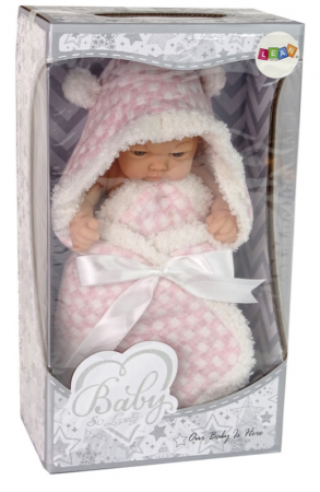 Păpușă Drăgălașă Tip Bean – Fundiță Roz [2]