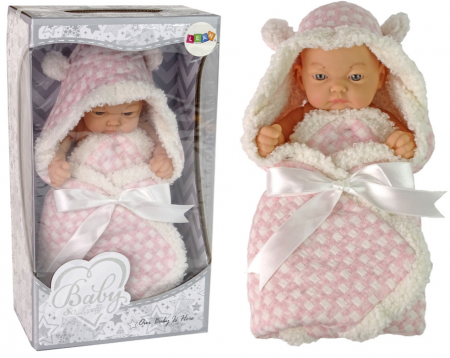 Papusi si accesorii fetite - Păpușă Drăgălașă Tip Bean – Fundiță Roz