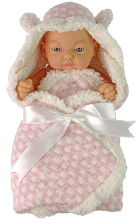 Păpușă Drăgălașă Tip Bean – Fundiță Roz [1]