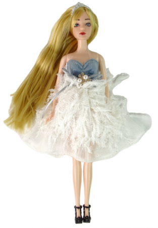 Păpușa Emily cu Pisicuță Albă și Flori [1]