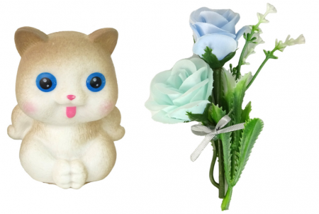 Păpușa Emily cu Pisicuță Albă și Flori [2]