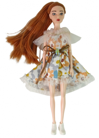 Păpușa Emily de Toamnă cu Păr Roșcat și Flori [1]